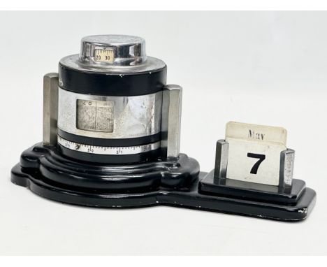 An Art Deco ‘Unigraph’ barometer and thermometer. 1920/1930. 26x14x13cm 