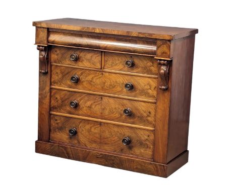 A Victorian mahogany Scotch chest of drawers. 121x53x110.5cm 