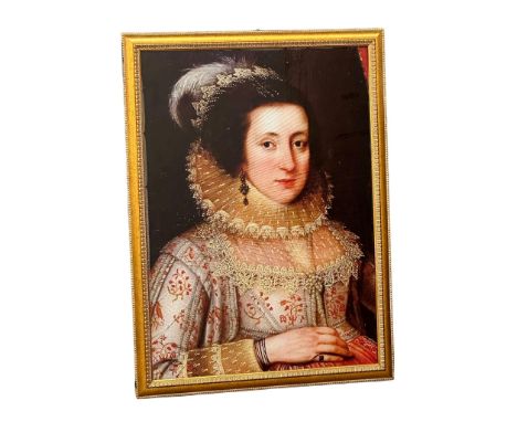 A large 16th Century style glass print from the original painting by Marcus Gheeraerts. 87x116cm 