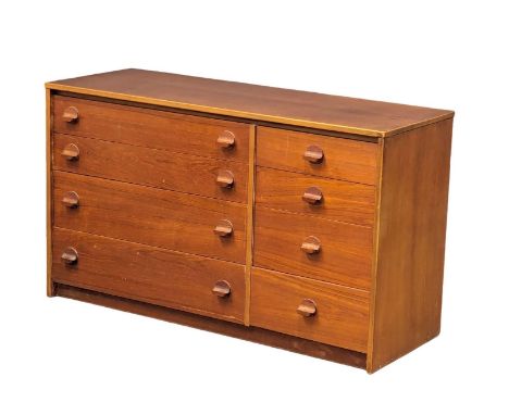 A Mid Century teak 'Cantata' chest of drawers designed by John &amp; Sylvia Reid for Stag. 118x43.5x69cm 