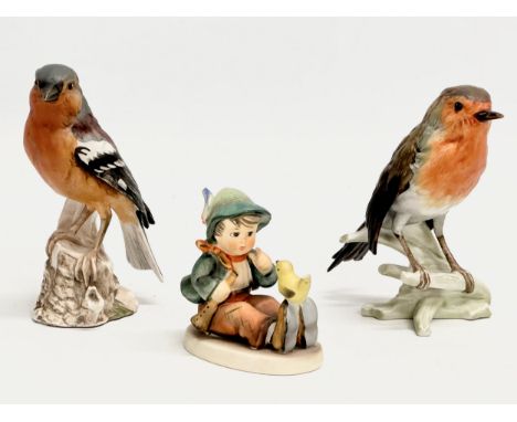 Goebel figurines. Singing Lesson. Chaffinch and Robin. 12.5cm 