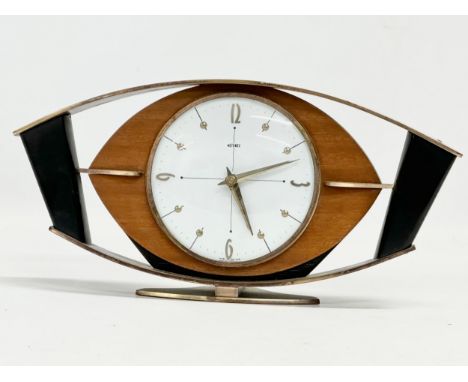 A 1960’s Mid Century mantle clock by Metamec. 31x14.5cm 