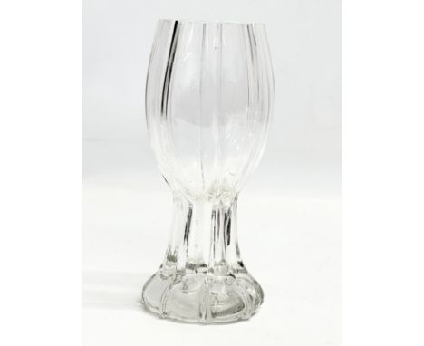 A Late 19th/Early 20th Century Bohemian Glass vase. Circa 1900. 7.5x19cm 