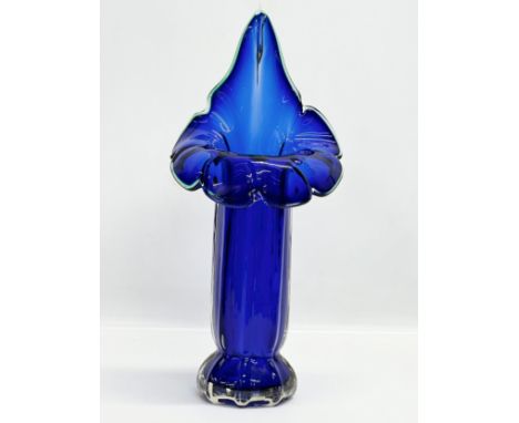 A Mid 20th Century Art Glass vase. 17x38cm 