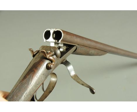 A Williams & Powell of Liverpool 16 bore side/side hammer shotgun, with 30" Damascus barrels, the rib engraved "Williams & Po