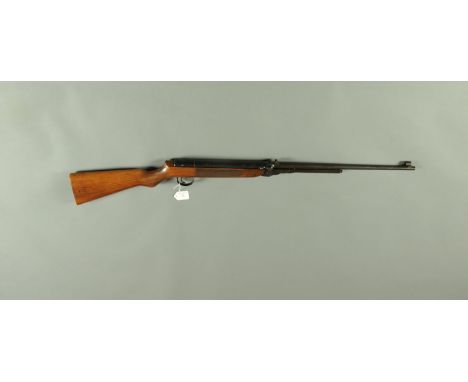 A Webley Mark 3 First Series .22 underlever air rifle, circa 1947-1949, with Webley lozenge set in the stock.  Serial No. 203