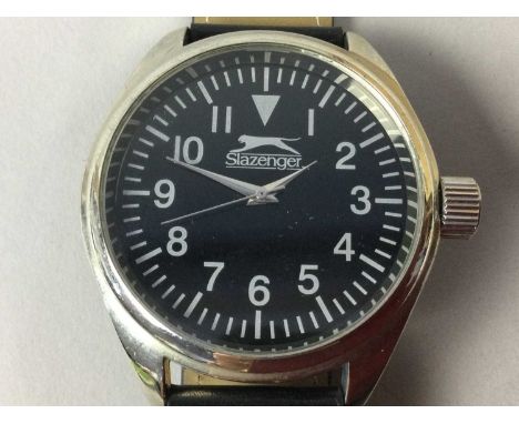 DIESEL GENT'S WRIST WATCH,along with other watches, including Fossil, Seiko, Limit, Slazenger and Rotary, also a pair of cuff