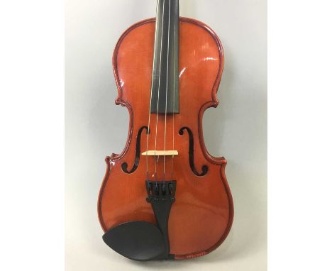 STENTOR VIOLIN,in soft caseA few marks and blemishes including scratch to table lower left, otherwise light general wear but 