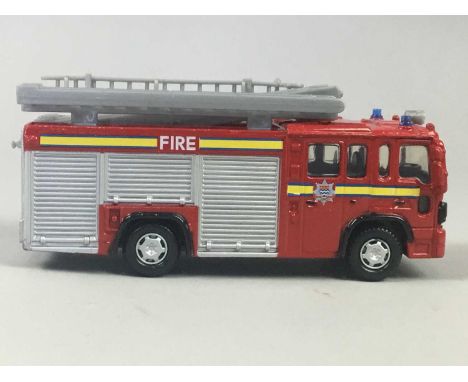 TWO CORGI FIRE ENGINE MODELS,no.s 97361, 98452, along with another fire engine model