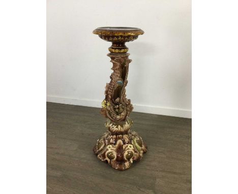 VICTORIAN CERAMIC PLANT STAND,94cm high