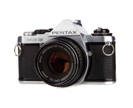 PENTAX ME SUPER FILM CAMERA,with Pentax 50mm 1.2 lens