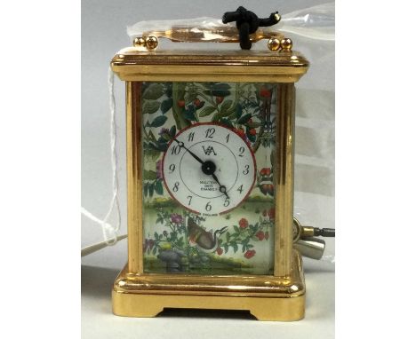 HALCYON DAYS BRASS CARRIAGE CLOCK