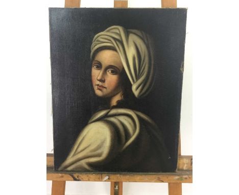 AFTER GUIDO RENI (BOLOGNA 1575 - 1642),PORTRAIT OF BEATRICE CENCIoil on canvasoverall size 49cm x 39cm Unframed.