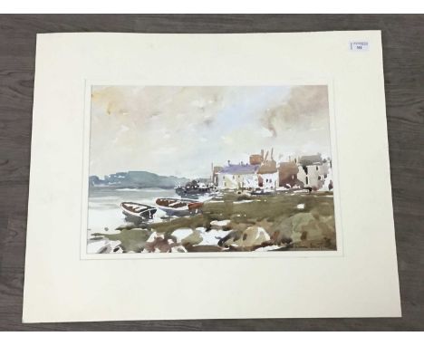 * WILLIAM NORMAN GAUNT (BRITISH 1918 - 2001),SEASCAPE watercolour on paper, signedimage size 31cm x 44cm Mounted and unframed