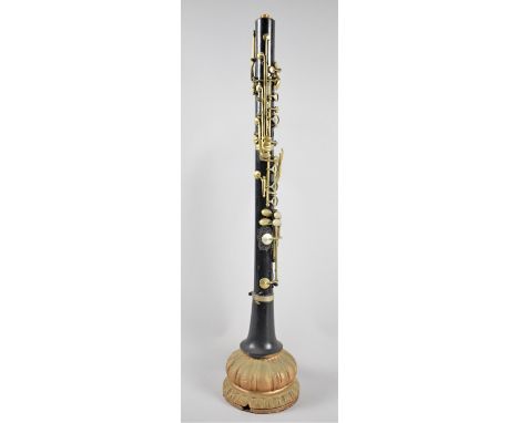 A Novelty Table Lamp Base Formed From a Clarinet, 60cm high 