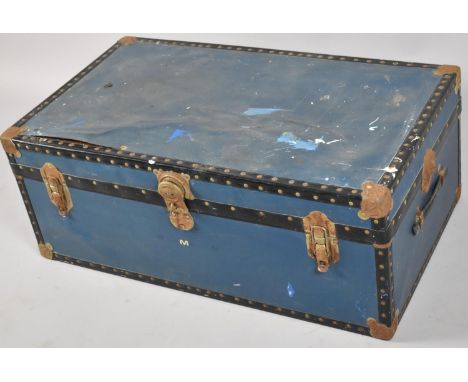 A Vintage Travelling Trunk, 90cm wide 
