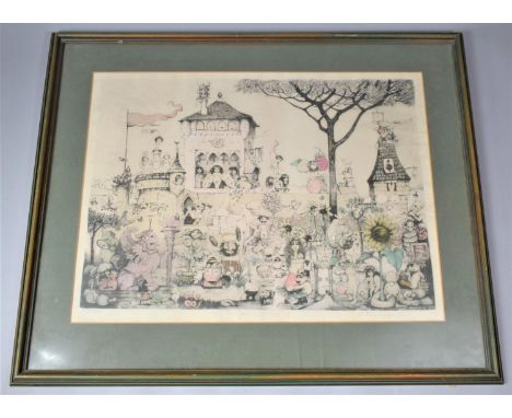A Framed Limited Edition Print, The Garden of Eros After Charles Bragg, 56x42cm 