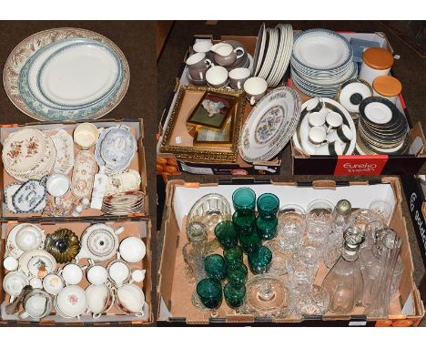 A quantity of 19th and 20th century ceramics, to include tureens, mugs, part dinner services including Wedgwood, Minton, Worc