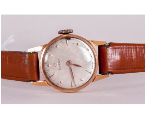 Ladies 18ct Gold Omega Wristwatch Manual Wind, Fully Hallmarked, Working Order But Not Tested For Accuracy. 