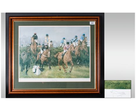 Sue Wingate Pencil Signed Ltd and Numbered Edition Colour Print, Title ' National Heroes ' Grand National 1987. Number 15/500