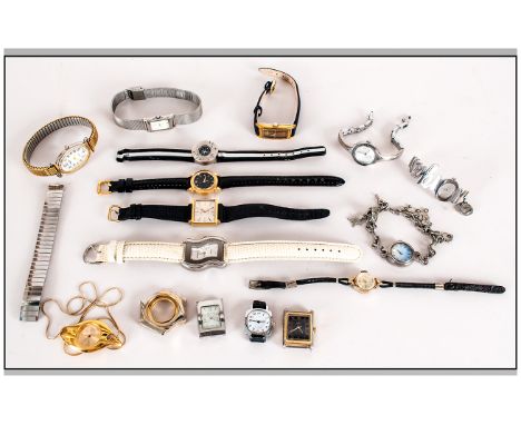 Mixed Lot of Wristwatches, manual wind, quartz etc