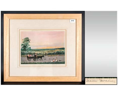 Helen Bradley Pencil Signed Ltd Edition Colour Print - Titled ' Summer ' Published by Helen Bradley Prints. Fine Art Guild St