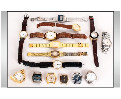 Mixed Lot of Wristwatches, manual wind, quartz etc