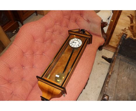 A Vienna regulator wall clock 