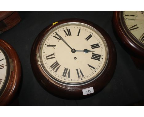 A 20th Century wall clock, the movement by Garrard