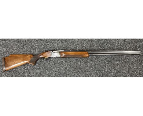 Miroku 12 Bore Over and Under Shotgun serial number 674952. 760mm long barrels. Single trigger. Ejector. Overall length 120cm