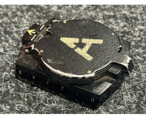 WW2 Third Reich Marching Compass. Maker marked "cxn" for Emil Busch A-G, Optische Industrie, Rathenow. Working order. Still h
