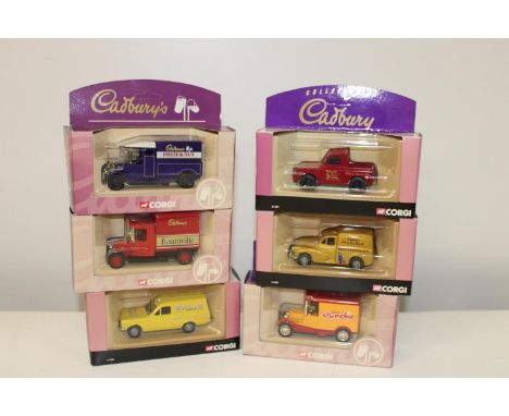 Six boxed Corgi truck models 