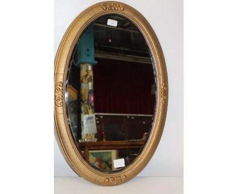A vintage gilt framed mirror 75cm x 50cm collection only 