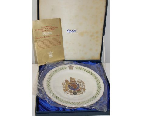 A boxed Spode commemorative plate 