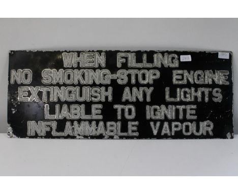 A vintage aluminum sign 78cm x 31cm 