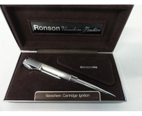 A cased Ronson pen lighter 