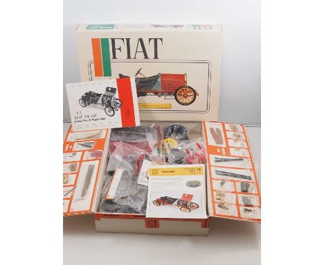 A POCHER 1:8 scale unbuilt plastic model kit FIAT 130 HP Grand Prix de France 1907 race car No. K/70 - VG/E in VG box