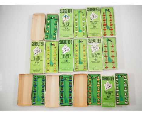 A group of vintage SUBBUTEO teams to include New York Cosmos, Ajax, Chile, San Jose Earthquakes and others, all appear boxed 