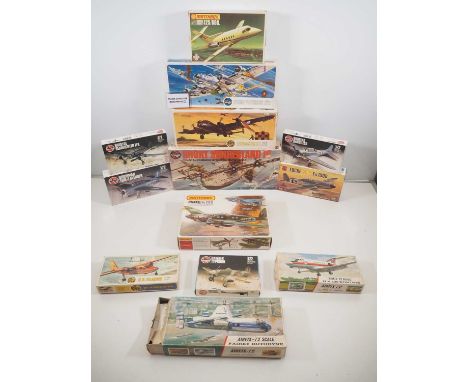 A group of unbuilt plastic aircraft kits by AIRFIX and MATCHBOX in 1:72 scale, unchecked but all appear unused and complete, 
