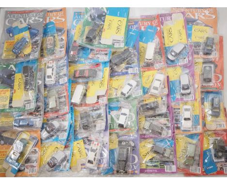 A group of HACHETTE 'A Century of Cars' magazine, all sealed, and each containing a diecast CORGI model car - VG/E(32)