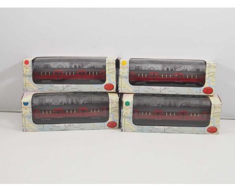 An EFE 1:76 scale (OO gauge) non-motorised 4-car London Underground tube train set comprising 1938 Piccadilly Line stock - VG