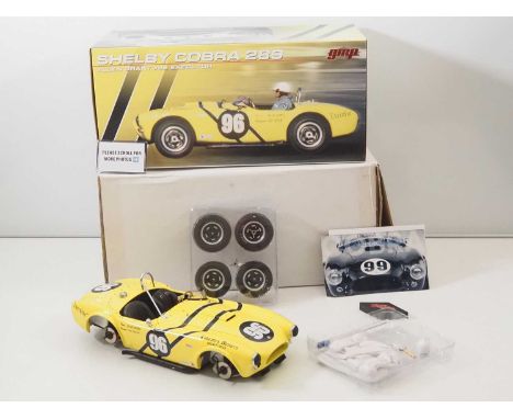 A GMP G1202610 1/12 scale Shelby Cobra 289 Allen Grant #96 "Executor" race car, complete with all accessories and manual - VG