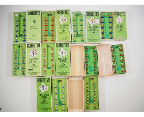 A group of vintage SUBBUTEO teams to include Middlesbrough, Melchester Rovers, Brazil, QPR and others, all appear boxed and c