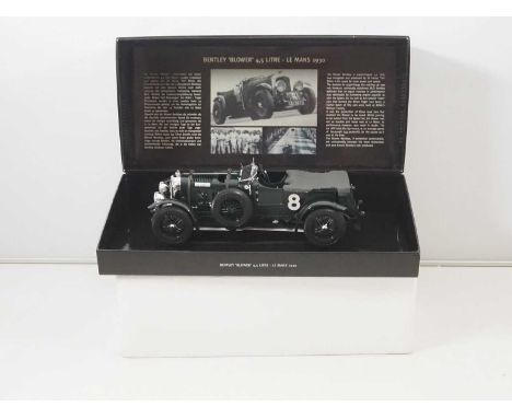 A MINICHAMPS 1/18 scale diecast Bentley Blower 4.5 Litre Le Mans 1930 race car - VG/E in VG box