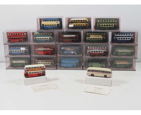 A large group of diecast 1:76 scale buses by CORGI OOC in various liveries - VG/E in VG boxes (20)