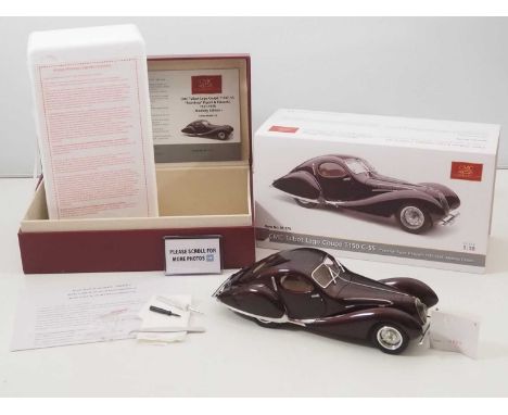 A CMC M-179 1/18 scale diecast Talbot-Lago Coupé Typ 150 C-SS touring car, Figoni & Falaschi "Teardrop", 1937-39, Memory Edit