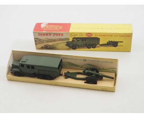 A DINKY giftset 695 diecast '7.2 Howitzer and Tractor' - G/VG in G box