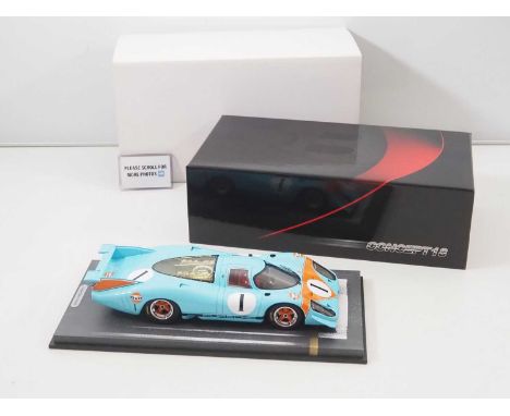 A BBR CONCEPT18 1/18 scale handbuilt Porsche 917LH 1969 Gulf #1 press car (limited edition of 290 produced) - VG/E in VG box