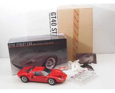 A GMP G1201311 1/12 scale diecast Ford GT40 Street Car, complete with all accessories and manual  - VG/E in VG box with origi