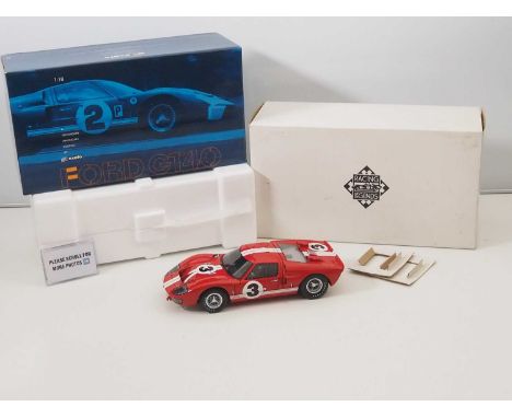 An EXOTO RACING LEGENDS 1/18 scale diecast Ford GT40 MkII 1966 Gurney no. 3 race car - VG/E in VG box